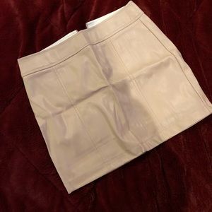 Faux leather skirt